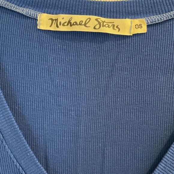 EUC Michael Stars Womens  Layla T-Shirt, Blue Sz. OS - Picture 4 of 8